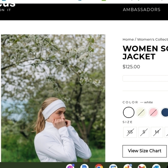 𝅺ABACUS Golf, Athletic/ Workout Jacket Top.  Like New  Size L  White - Picture 14 of 14